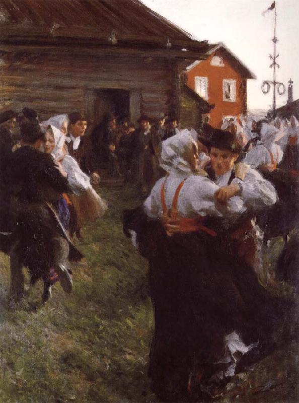 Anders Zorn Midsummer dance China oil painting art
